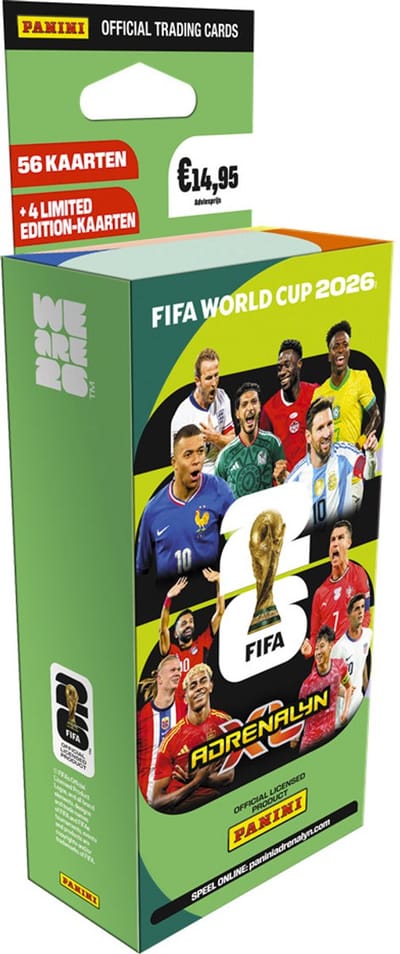 Blister - PANINI - COUPE DU MONDE DE LA FIFA 26TM TCG - 7 pochettes - 56 cartes