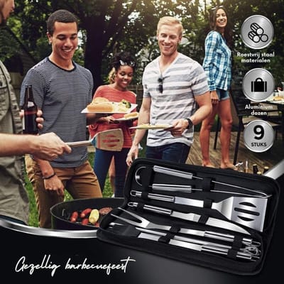 Quvo® Bbq Gereedschap - Bbq Accesoires - Bbq tang - 41x16x9cm - Zilver