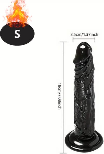 Nivard Dildo - Anaal - Met Zuignap - Siliconen - Sex Toys - Voor Mannen & Vrouwen - Voor Koppels - Couples - S - Zwart