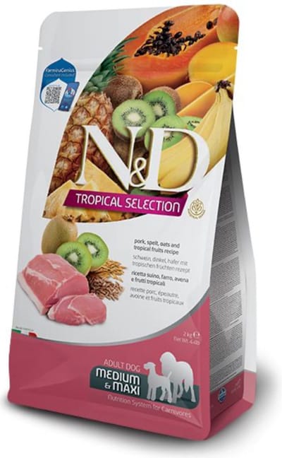 Farmina N&D Tropical Adult Medium & Maxi Hondenvoer - Pork - 10 kg