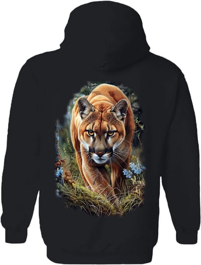Puma Poema Approaching Mountain Lion The Coloured House Hoodie S