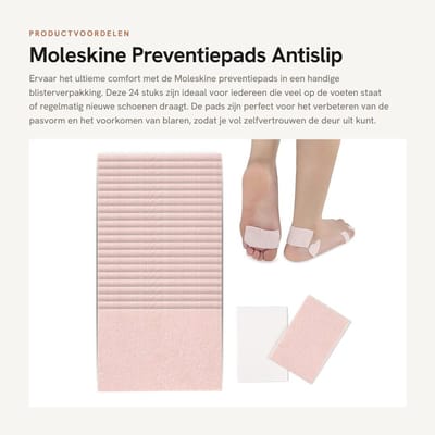 Dailygoods- Preventiepads 24 Stuks - Antislip - Zelfklevend - Voetverzorging - Multifunctioneel - Blisterverpakking - Blisterpleisters