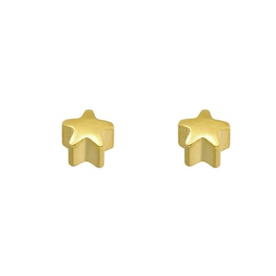 Caflon 4mm 24K gold plated stalen oorknopjes voor oorschieter hypoallergeen steriel verpakt goudkleurig sterretje