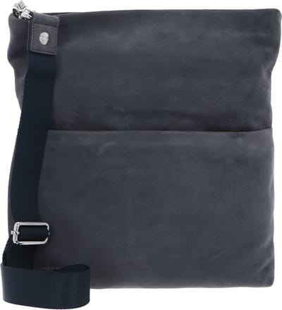 MANDARINA DUCK Leren Schoudertas Mellow Velvet Crossover London Fog Donkergrijs