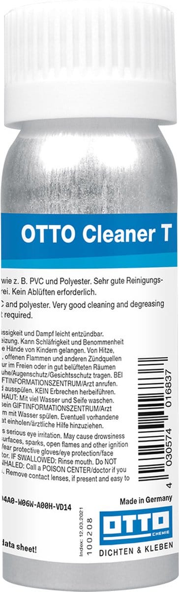 Otto Cleaner T reiniger - 100 ml blik - voor ontvetten oppervlakken voor kitten en verlijmen