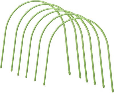 Tuinhoepels Set - Kweektunnel Hoepels - Planten Beschermen - Roestbestendig Gecoat Staal - 120 cm Lang