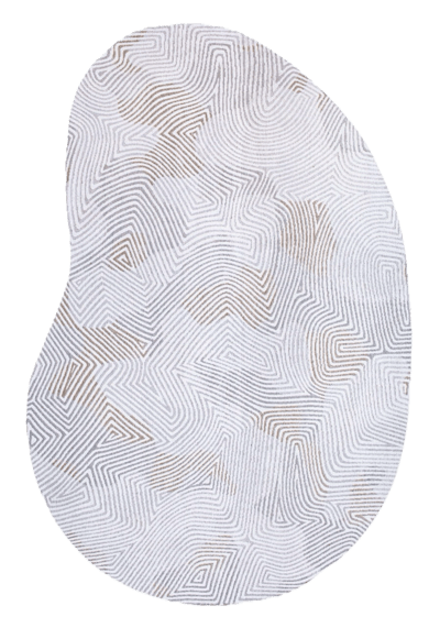 Wasbaar Binnen & Buiten Vloerkleed - 170 x 235 cm - Louis De Poortere Coral Oyster White - Laagpolig Tapijt - Gerecycled PET - Made in Belgium - Circulair