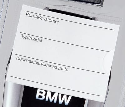 Labels voor Display Autosleutelzakje - 100 stuks