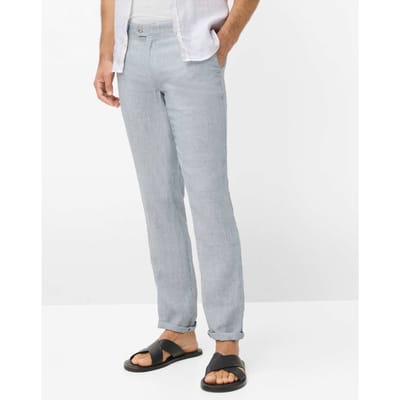 Brax Heren Chino  Style FABIO PLATIN, lichtgrijs, maat 31/30