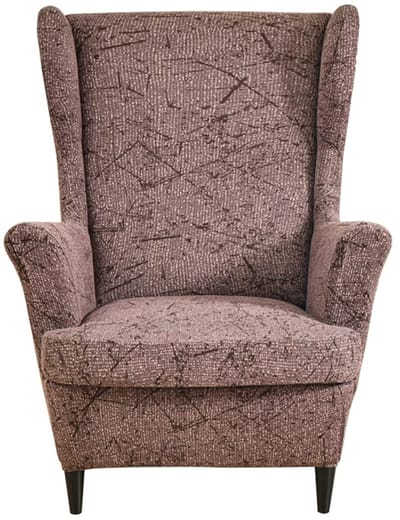 Hoes voor oorfauteuil, rekbaar, overtrek, 2 stuks, beschermhoes, bedrukte