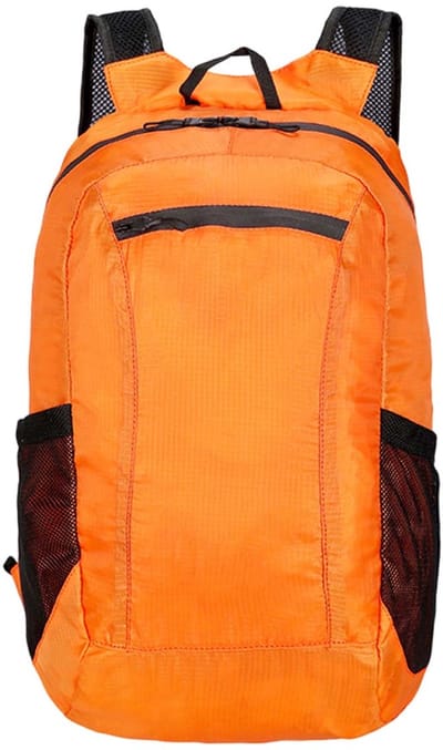 Opvouwbare Rugzak Waterdicht - Lichtgewicht Wandelrugzak voor Fietsen Sport Reizen Outdoor Dagtocht - Ademend Nylon Rugtas - Oranje