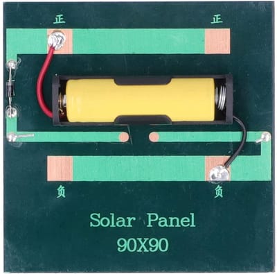 Zonnepaneeloplader - Draagbare Lader - Outdoor Energie - Hoge Efficiëntie - 1W Vermogen - Zwart