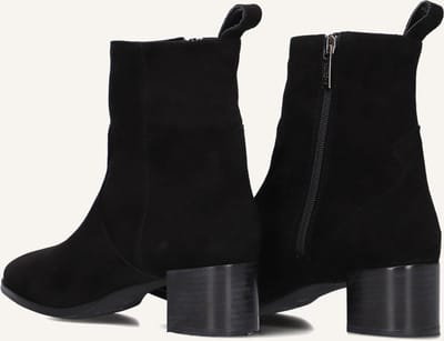 Notre-V 63231 Enkellaarsjes - Enkelboots met rits - Dames - Zwart - Maat 41