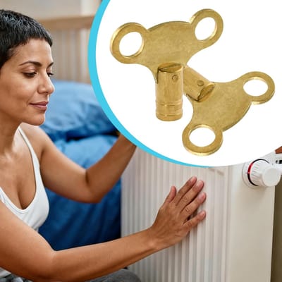 Radiator Ontluchtingssleutels - Verwarmingsaccessoires - Onderhoud Verwarming - Antislip Precisie - 2 stuks - Messing