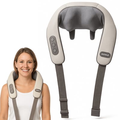 Nince Nekmassage Apparaat - Shiatsu Massagekussen - Massagekussen - Elektrisch Nekmassage Apparaat - Nek en Schouder - Infrarood