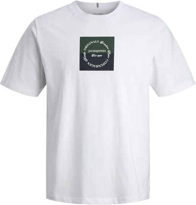 JACK&JONES - JORCATSKILLS SQUARE BRANDING TEE SSCN LN - Heren - T-shirts