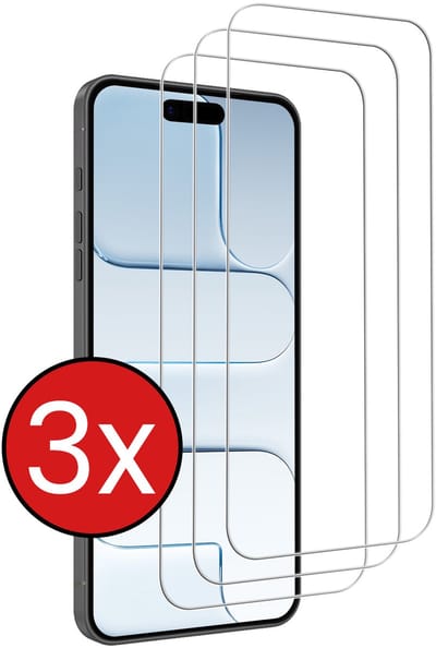 Screenprotector - 3 Stuks - Geschikt voor Apple iPhone Air - Volledige Dekking - Beschermglas - Gehard Glas - Tempered Glass - Screen Protector
