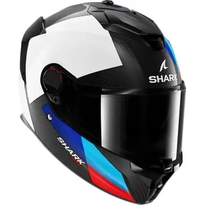 Shark Spartan GT Pro Dokhta Carbon Zwart Wit Blauw Integraalhelm - Maat L - Helm