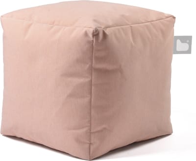 Extreme Lounging - b-box pastel - vierkante poef - binnen & buiten - UV- en waterbestendig - 40x40cm - Pastel orange