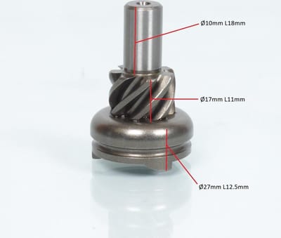kickstartnaaf Buzzetti voor Peugeot 50 SV 1689 / 761503 korte naaf 12,5 nieuw