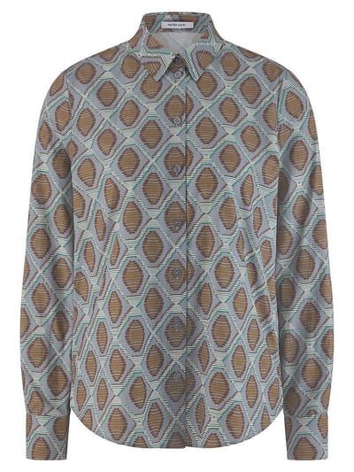 Blouse lange mouwen Van Peter Hahn multicolour