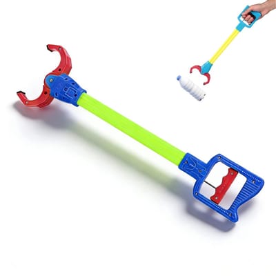 Dailygoods- Grijper Flexibel - Grijper voor Ouderen - Grijper Helping Hand - Grijper voor Kinderen - Grijper met Klikgeluid - Duurzaam Kunststof - Opraper