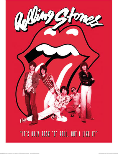 Pyramid Poster - The Rolling Stones Its Only Rock Roll - 40 X 30 Cm - Multicolor