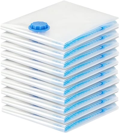 Opbergzakken Kleding - Reis Tassen - Ruimte Besparen - Herbruikbaar Sluiting - 40 x 30 cm - Transparant