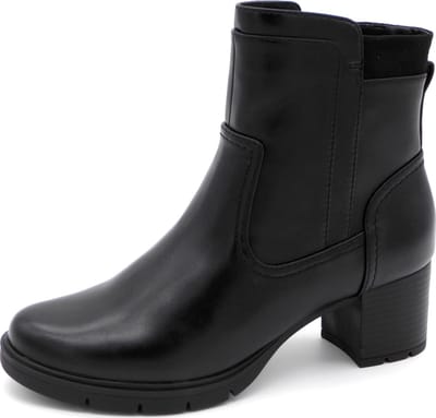 Jana Dames Enkellaars - 25360-001 Zwart - Wijdte H - Maat 37