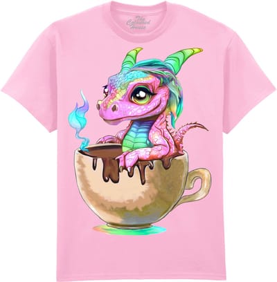 Draak Cappuccino Dragon The Coloured House T-shirt XL