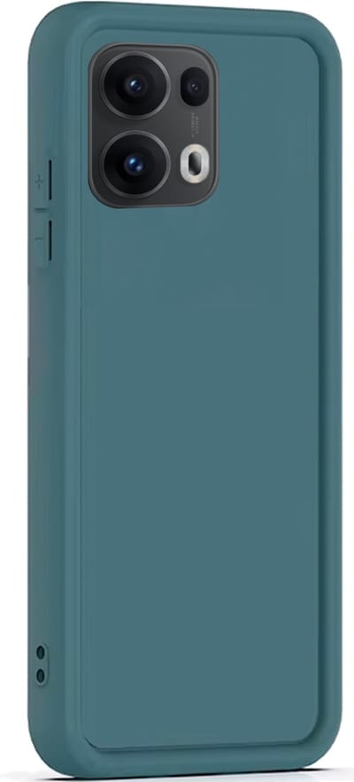 Hoesje geschikt voor Oppo Reno 13 Pro 5G - Versterkte randen - Bescherming Camera & Scherm - Matte Design Teal Groen