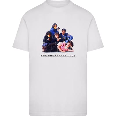 Merchcode The Breakfast Club - Poster Heren Tshirt - S - Wit