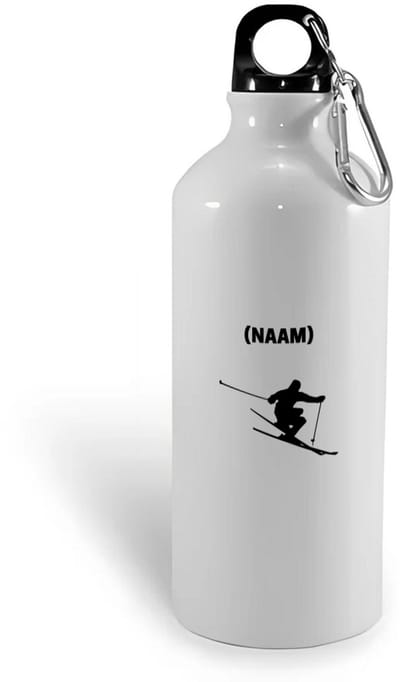 Hacebo® - Skiën waterfles - Sport - Skiër - Wintersport - water fles - 400ML