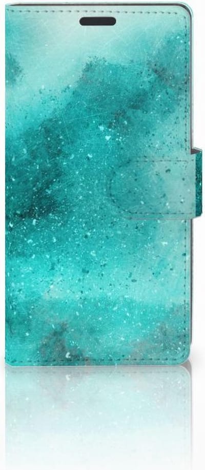 Boekhoesje voor Hoesje Sony Xperia Z3 Painting Blue