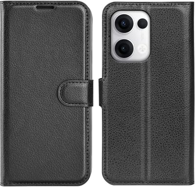 Coverup Hoesje - Geschikt voor OPPO Reno13 Pro 5G Hoesje - Coverup Book Case - Zwart