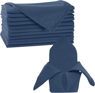 Famanu – Set van 10 stoffen eettafelservetten, 51 x 50 cm, wasbaar en herbruikbaar, ideaal voor bruiloften en feesten