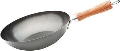 Inductie Wok 32 cm met Antiaanbaklaag van Koolstofstaal - Milieuvriendelijk en PFOA-vrij