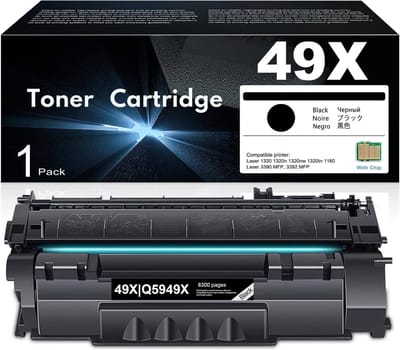 HP 49X/Q5949X - Alternatieve Toner - Zwart - 7000 Pagina's - Geschikt voor HP Laserjet 1160, 1320, 1320N, 1320NW, 1320TN, 3390, 3392, P2000, P2011, P2011n, P2012, P2012n, P2013, P2013n, P2014, P2014n, P2015, P2015d, P2015dn, P2015n