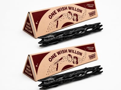 Daity 2 stuk - One Wish Willow - replica's wilg van de wensen - Willow van de wens van horrorfilm, tak van wensen, figuur voor verzamelaars, met 2 premium dozen van bio-plastic, cadeau om te verzamelen