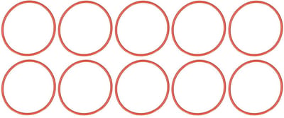 Rubberen Afdichtring Klepplaat - Pakking O-ring - Industriële Machines - Hoge Prestaties Afdichting - 74 mm 68 mm - Rood