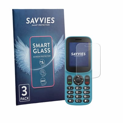 3 Stuks Savvies Screenprotector - geschikt voor Uleway T185 - beschermfolie glas transparant