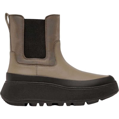 FitFlop Waterbestendige platte Chelsea-laarzen voor dames (Grijs)
