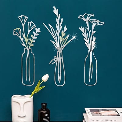 NTH products- Wanddecoratie 3D Spiegels - Muurstickers - Wanddecoratie Slaapkamer - Wanddecoratie Woonkamer - Muurstickers Acryl - Waterdicht en Duurzaam - Muursticker