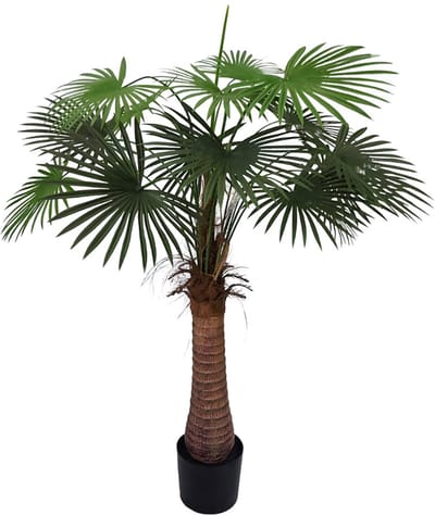 Kunst Waaierpalm Belize | 125cm - Namaak waaierpalm belize - Kunstplanten voor binnen - Kunstplant waaierpalm Belize