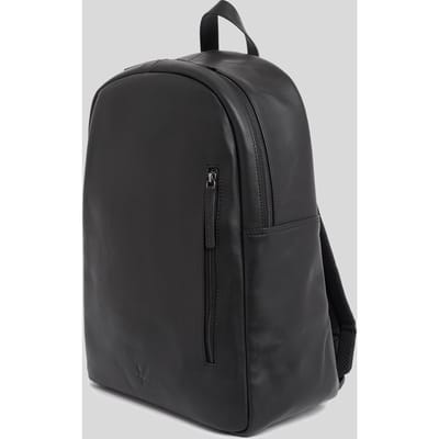 Lyle & Scott leren rugzak - zwart