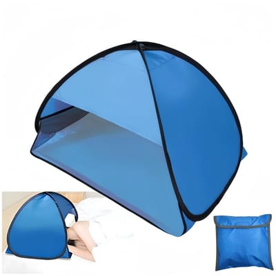 CLVP® Strandtent UV Bescherming - Strandtent Baby Pop Up – Strandtentje Extra Licht – Strandschelp – Strand Tent –Blauw