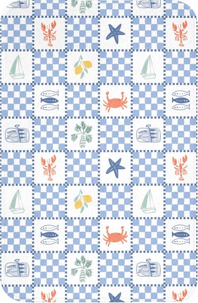 WC mat 40x60 cm - Antislip - Zomer - Patroon - Vierkant - Toiletmat - Vloermat - Douchemat - Toilet tapijt - Toiletmatten