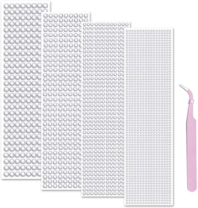 Dailygoods- Strass-Sieraden Zelfklevend - 4 Vellen - 3-6 mm Strass-Stickers - Voor DIY Decoraties - Sterke Hechting - Ideaal voor Nagelkunst