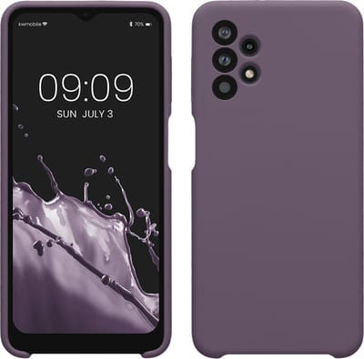 kwmobile telefoonhoesje geschikt voor Samsung Galaxy A32 5G - Hoesje met siliconen coating - Smartphone case in Bleke iris