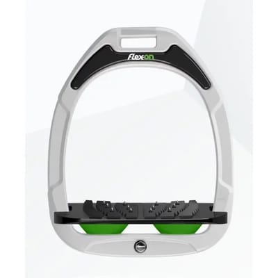 Ultra Grip Verstelbare stijgbeugels Wit/Zwart/Groen Flex-On Green Composite